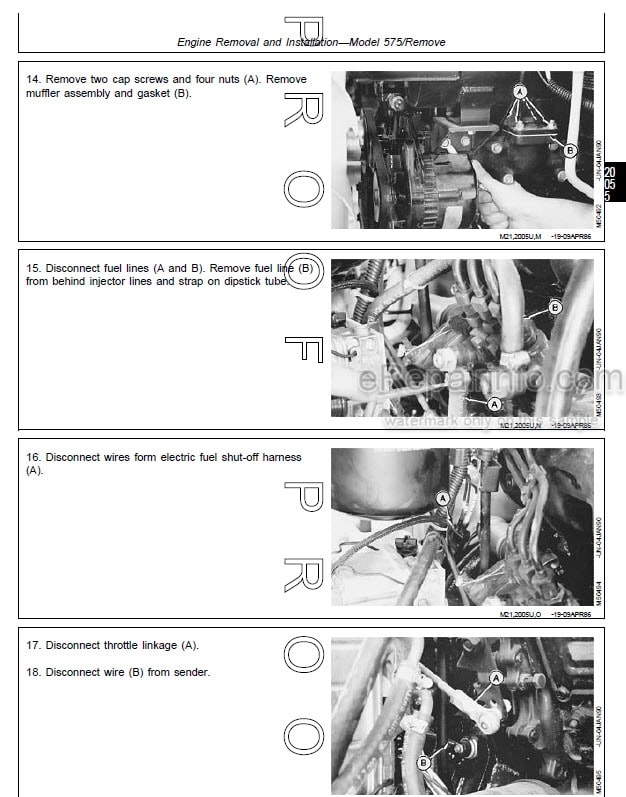 Photo 6 - John Deere 401D Technical Manual Tractor TM1271