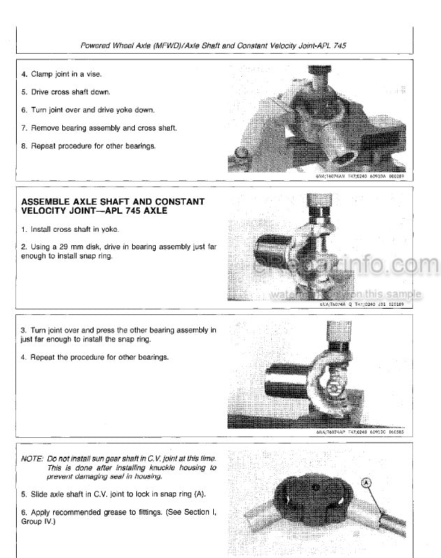 Photo 7 - John Deere 410 Technical Manual Backhoe Loader TM1037