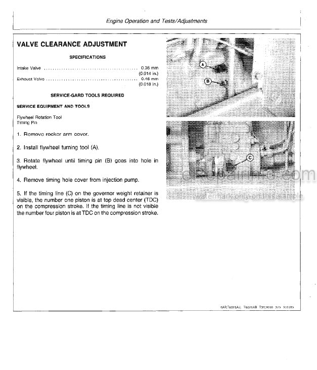 Photo 7 - John Deere 410B 410C 510B 510C Operation And Tests Technical Manual Backhoe Loader TM1468