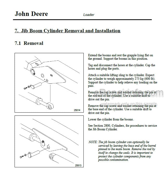 Photo 7 - John Deere 530 Technical Manual Log Loader TMF307816