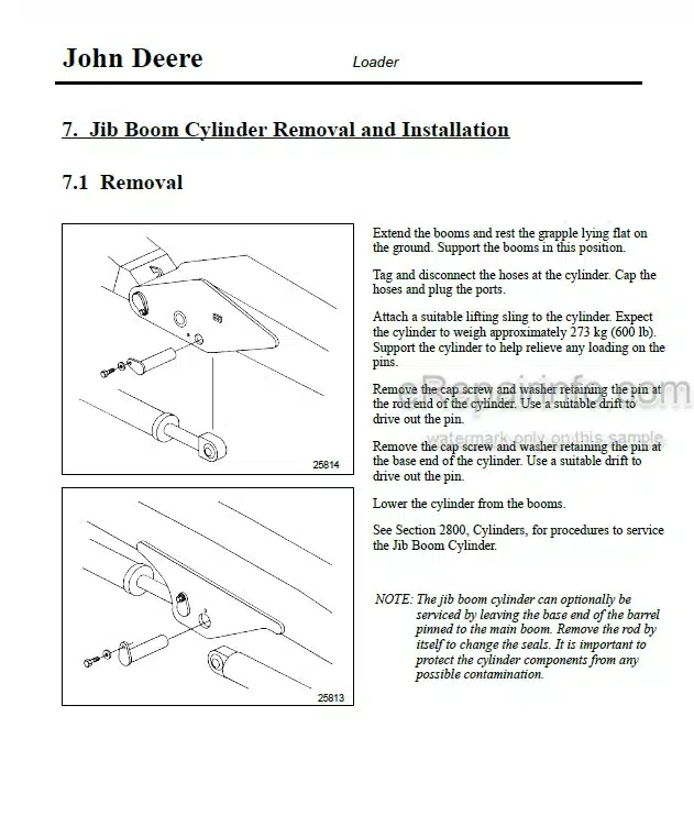 Photo 7 - John Deere 530 Technical Manual Log Loader TMF307816