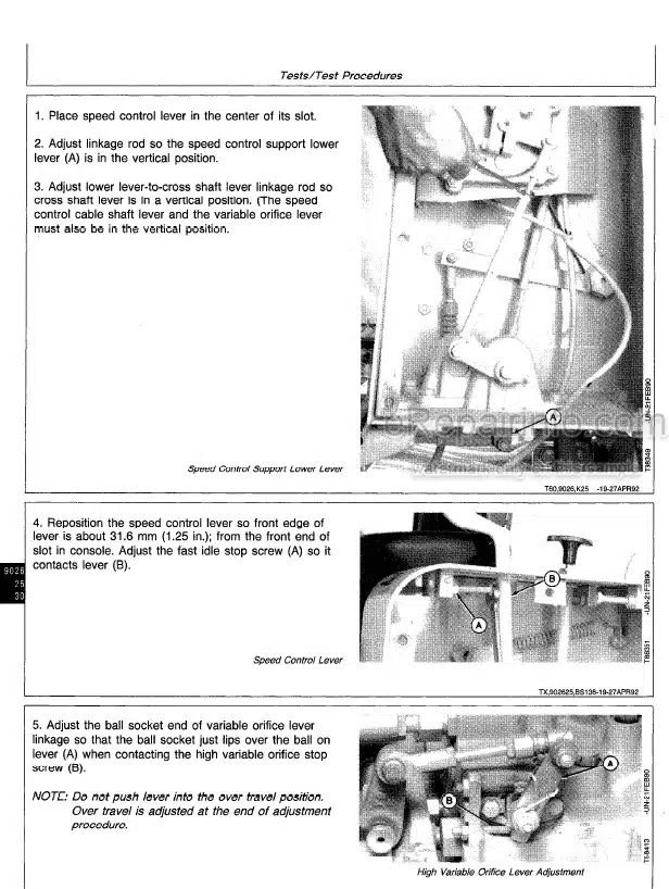 Photo 1 - John Deere 655B 755B Operation And Tests Technical Manual Crawler Loader TM1333