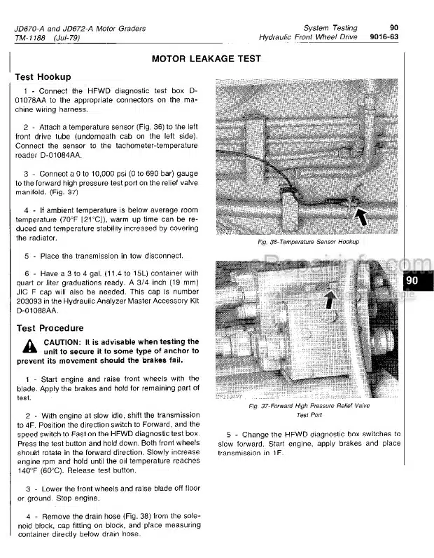 Photo 6 - John Deere 646B Technical Manual Compactor TM1116
