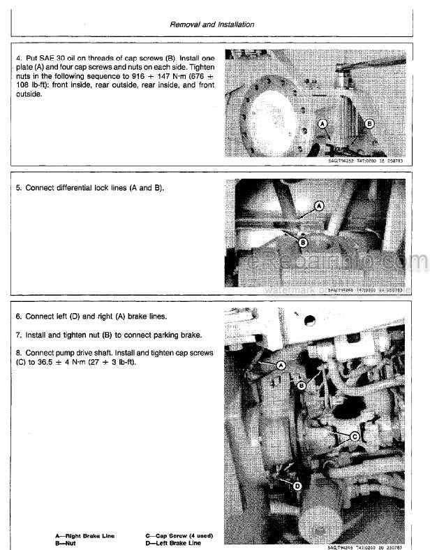 Photo 2 - John Deere 710B Technical Manual Backhoe Loader TM1286