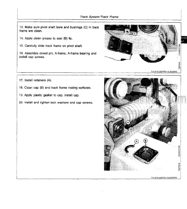 Photo 7 - John Deere 710C Repair Manual Backhoe Loader TM1451