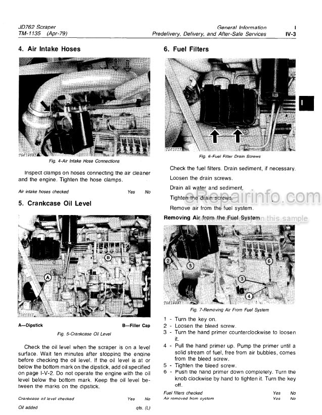 Photo 6 - John Deere 762 Technical Manual Scraper TM1135