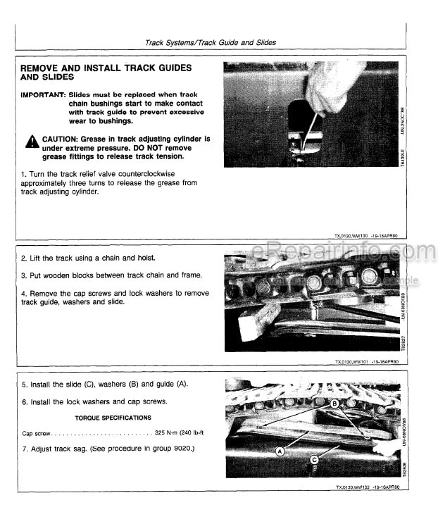 Photo 7 - John Deere 753G Technical Manual Tracked Feller-Buncher SN WC753GX002001 – 002044 TM1887 1
