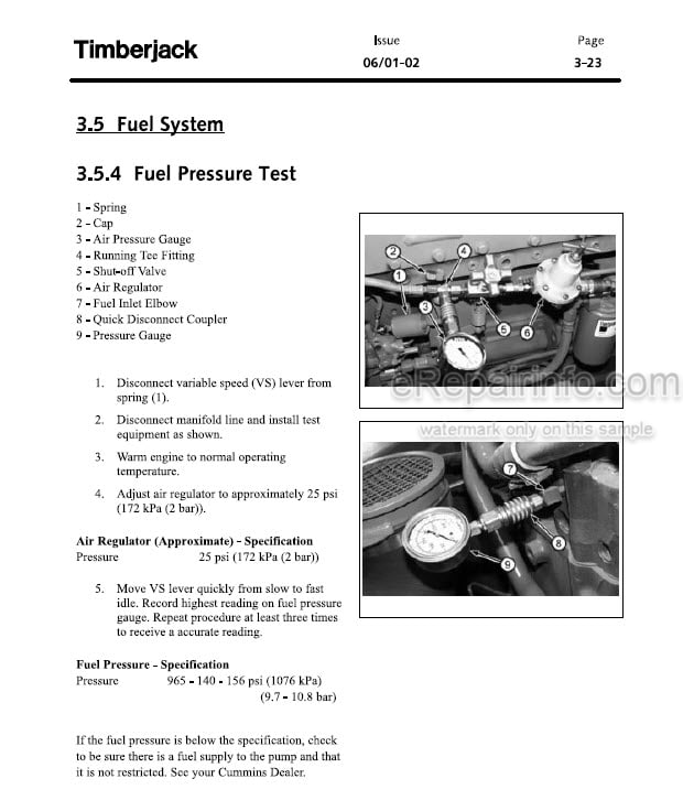 Photo 11 - John Deere 850 950 Technical Manual Feller-Buncher TMF435673