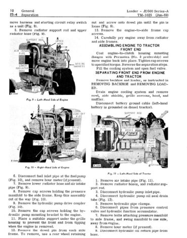 Photo 8 - John Deere JD500 Series-A Technical Manual Loader TM1025