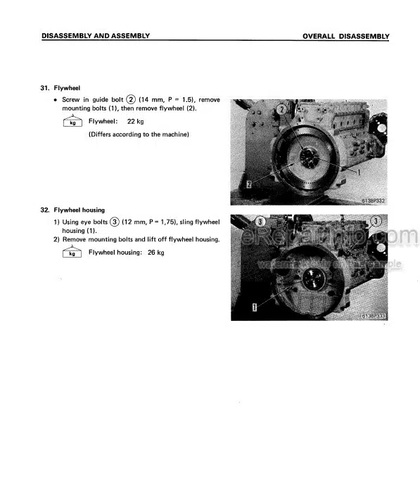 Photo 2 - Komatsu 110 Series Shop Manual Diesel Engine SEBE6138A05