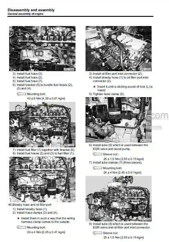 Photo 6 - Komatsu 125-2 Series Shop Manual Diesel Engine SEBN006410