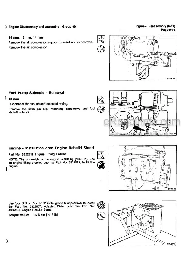 Photo 1 - Komatsu 114 Series Shop Troubleshooting Repair Manual Diesel Engine SEBM020400