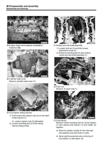 Photo 7 - Komatsu 125-2 Series Shop Manual Diesel Engine SEBN006410