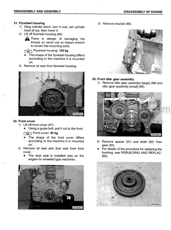 Photo 6 - Komatsu Cummins N855C NT855C NTA855C Shop Manual Diesel Engine SEBE6710A03