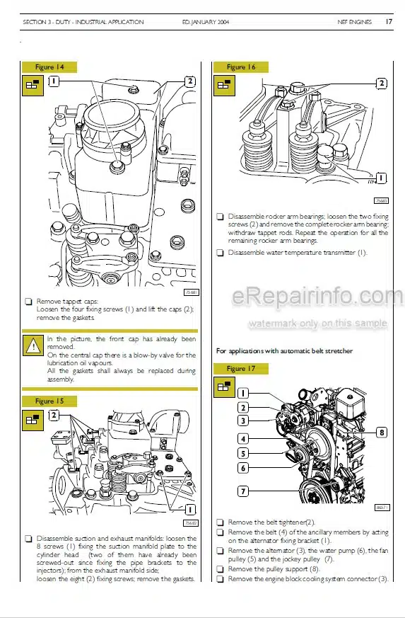 Photo 6 - Komatsu 4D105-3C To S4D105-3J Shop Manual Diesel Engine SEBE61300300
