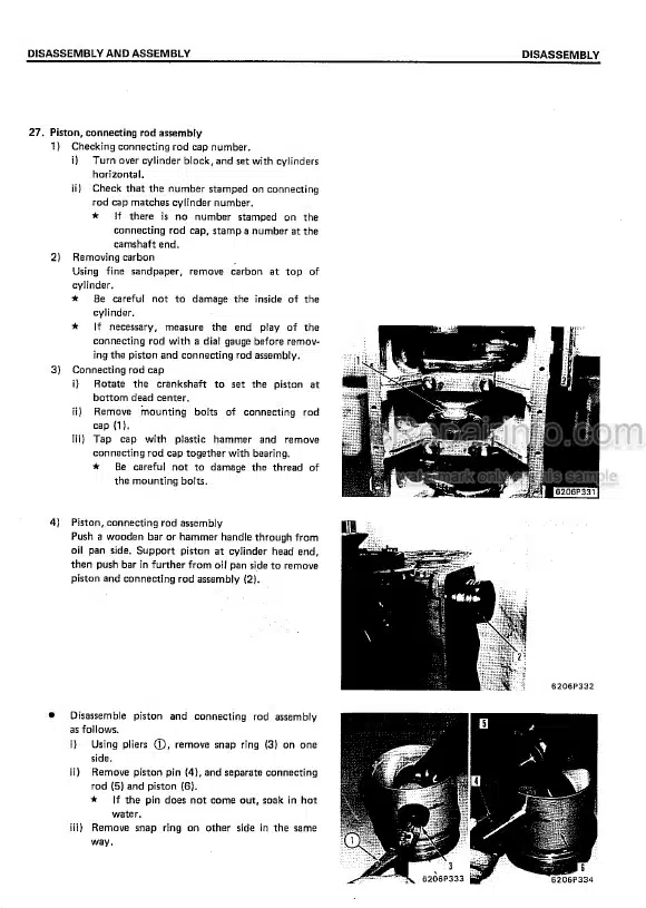 Photo 7 - Komatsu 4D130-1 Series Shop Manual Diesel Engine SEBE6114Z00