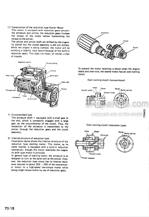 Photo 5 - Komatsu 72-2 75-2 78-1 84-2 Series Shop Manual Diesel Engine SEBM002400