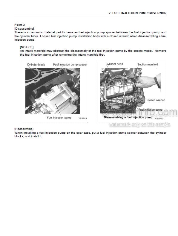 Photo 2 - Komatsu 82E To 98E Series Shop Manual Diesel Engine SEBM035103