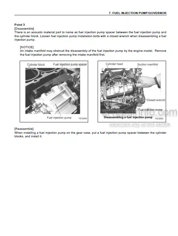 Photo 7 - Komatsu 76E-6 Series Shop Manual Engine SEN05334-00