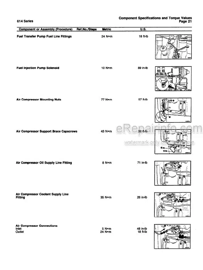 Photo 4 - Komatsu Dresser KDC614 Specification Manual Engine CEBD614SP0