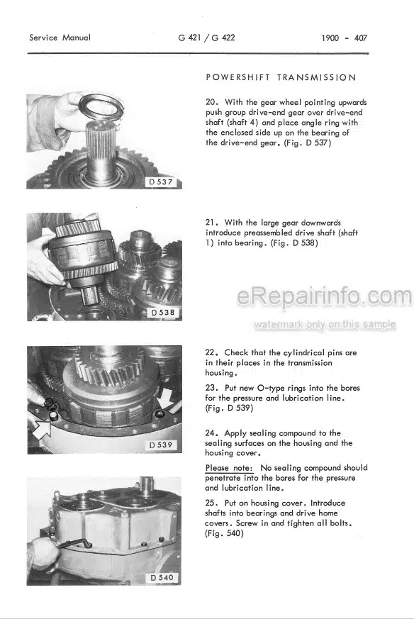 Photo 7 - Komatsu Hanomag 504-2 504-2T Workshop Manual Diesel Engine 4799006M1