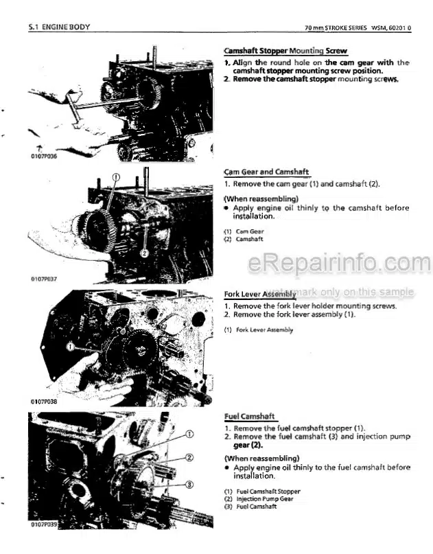 Photo 7 - Kubota 07-E3B Series Workshop Manual Diesel Engine