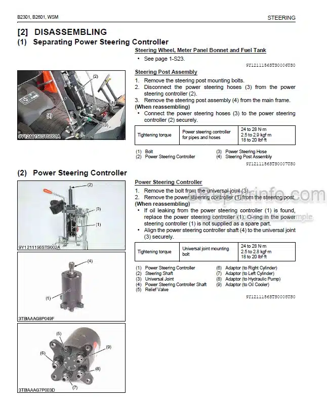 Photo 5 - Kubota 50 Operators And Parts Manual Snowblower For BX To B2920 Tractor 77700-00663