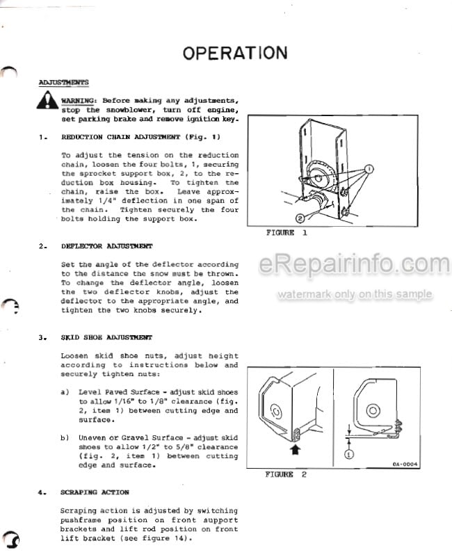Photo 5 - Kubota B2550 Operators And Parts Manual 50 Two Stage Snowblower