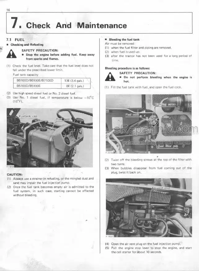 Photo 6 - Kubota B6000 Operators Manual Tractor 66601-61214
