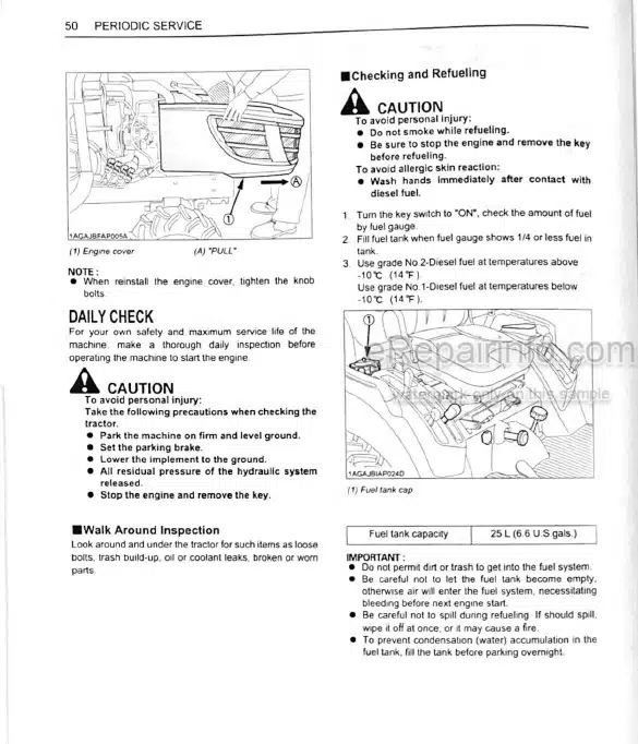 Photo 5 - Kubota GCK60-BX Operators Manual Grass Catcher 70050-95068