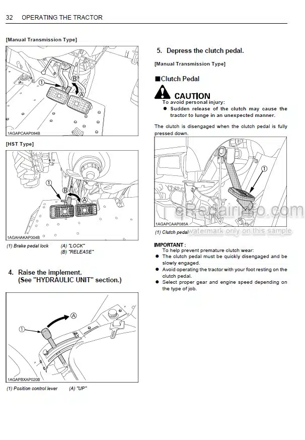 Photo 6 - Kubota BH77 Workshop Manual And Assembly Instructions Backhoe