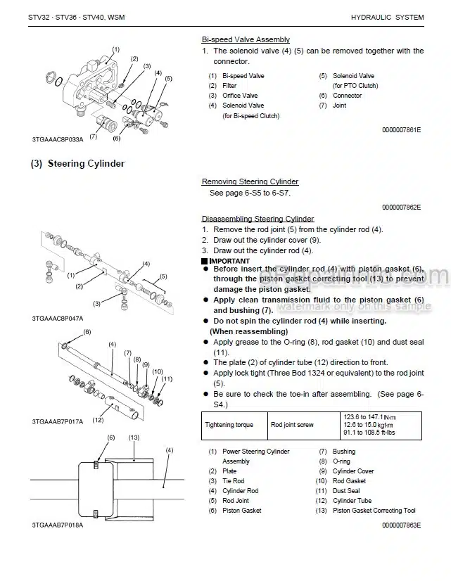 Photo 6 - Kubota Workshop Manual Tractor Mechanisms
