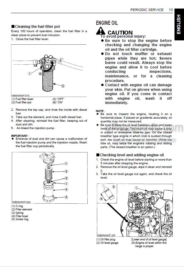 Photo 1 - Kubota Z482-E To D902 Operators Manual Diesel Engine 16676-8917-1