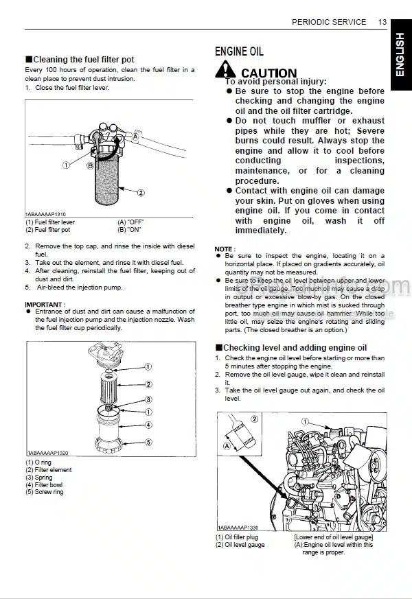 Photo 2 - Kubota Z482-E To D902 Operators Manual Diesel Engine 16676-8917-1