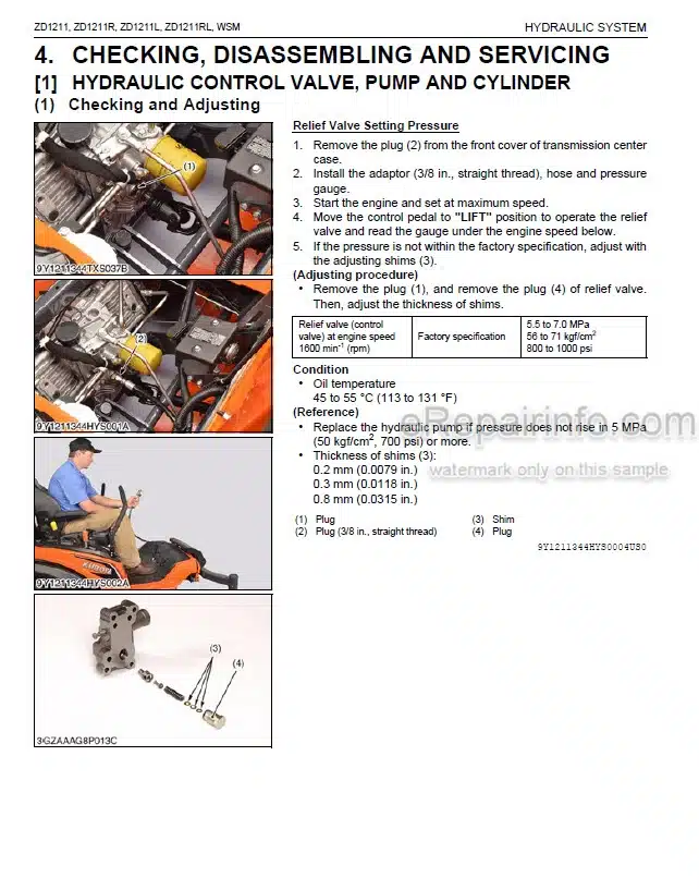 Photo 5 - Kubota M9000DT-M Workshop Manual Supplement Tractor