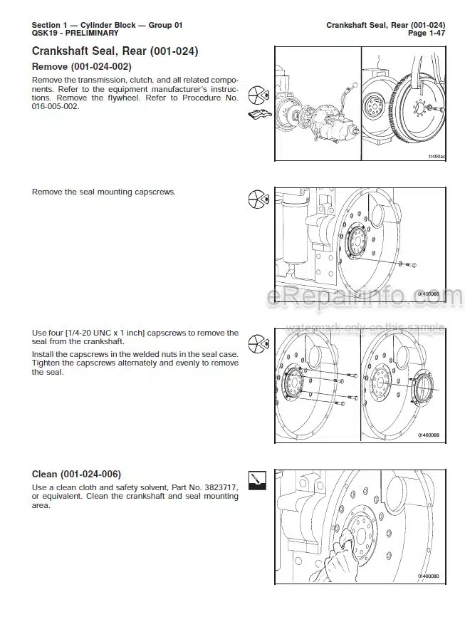Photo 1 - Cummins Quantum System K19 Series Troubleshooting And Repair Manual Engine 3666098