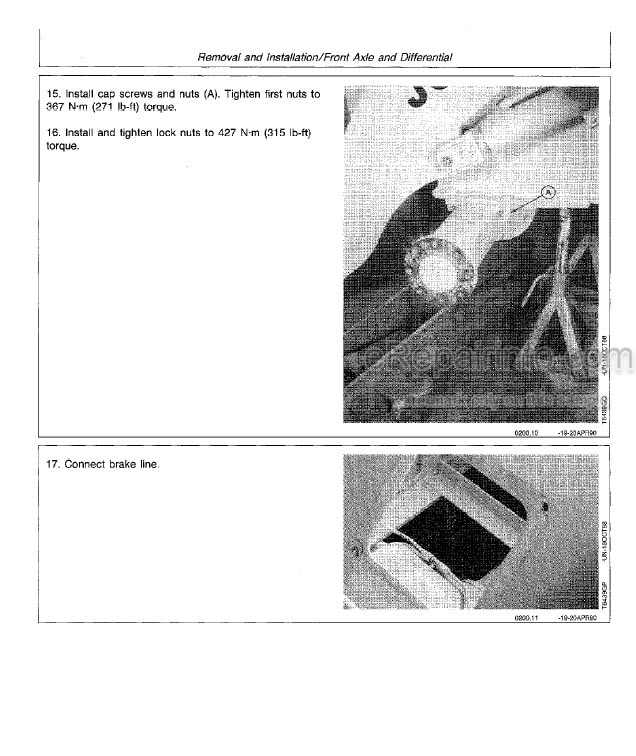 Photo 12 - John Deere 84 Repair Manual Loader TM1398