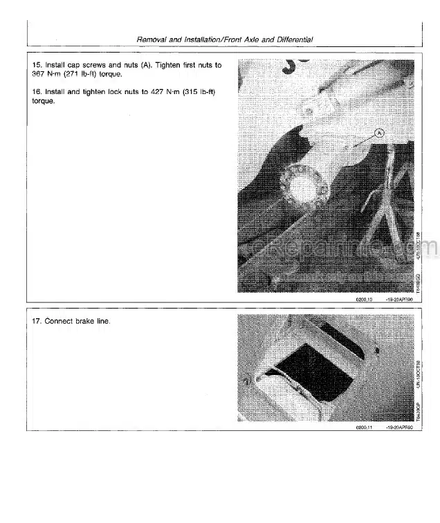 Photo 1 - John Deere 84 Repair Manual Loader TM1398