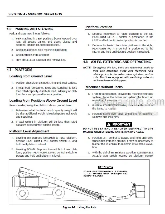 Photo 1 - JLG 100HX 100HX-10 110HX Operators And Safety Manual Boom Lift