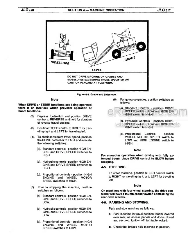 Photo 6 - JLG 40H Operators And Safety Manual Boom Lift 3120239
