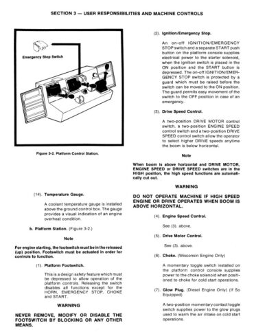 Photo 2 - JLG 50H Operators And Safety Manual Boom Lift 3120294
