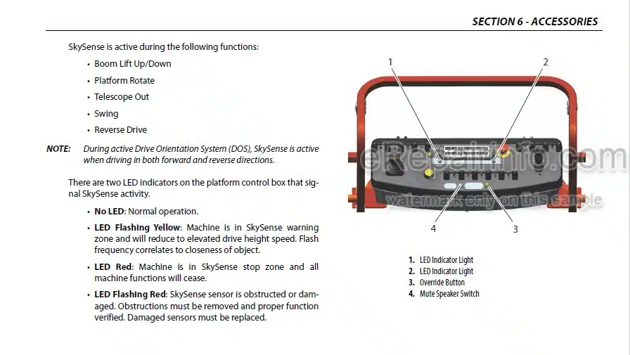 Photo 5 - JLG 520AJ PVC2001 Operation And Safety Manual Boom Lift