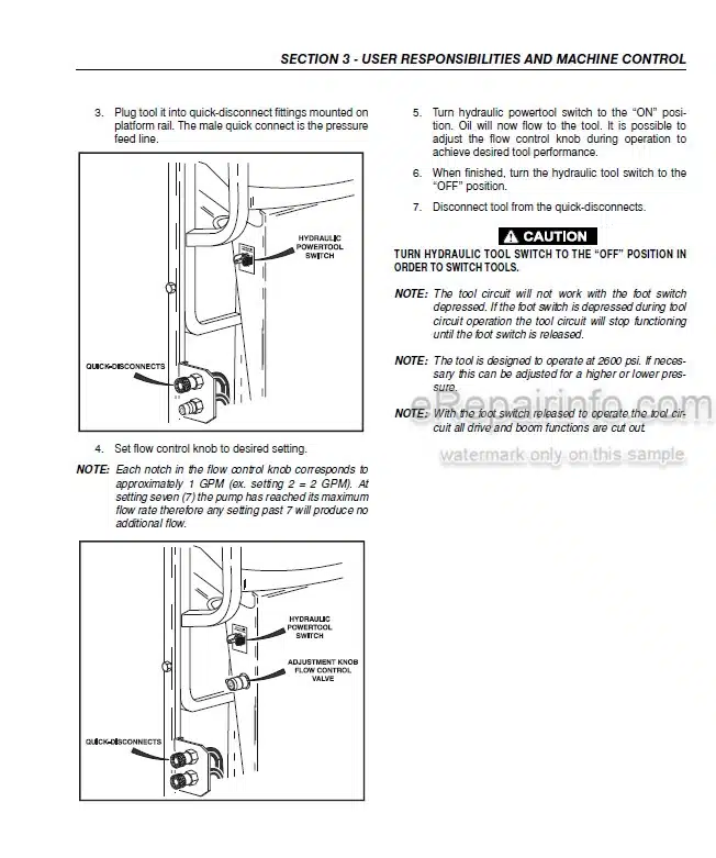 Photo 5 - JLG 600SC 660SJC Operation And Safety Manual Boom Lift SN1