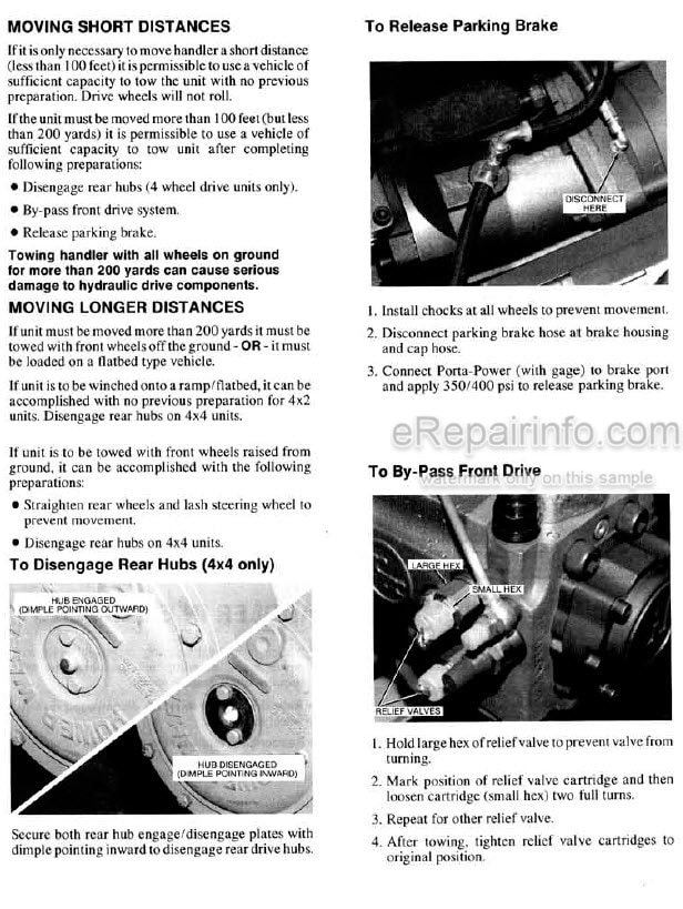 Photo 5 - JLG Gradall 534B Operation And Lubrication Manual Telehandler 9103-1380