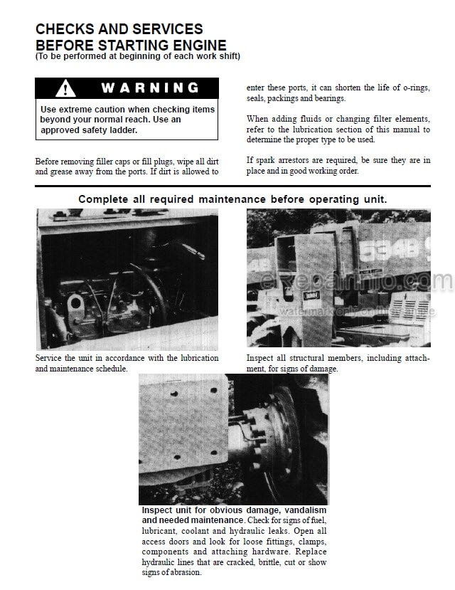 Photo 5 - JLG Gradall 534B-9 Operation And Lubrication Manual Telehandler 9103-4314