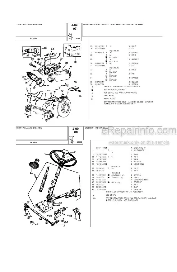 Photo 5 - Landini 6070 Parts Catalog Tractor 3311425M2