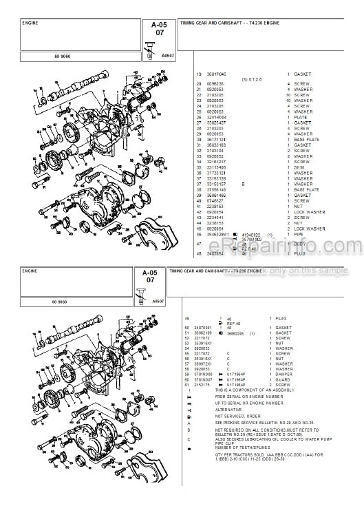Photo 5 - Landini 9060 Parts Catalog Tractor