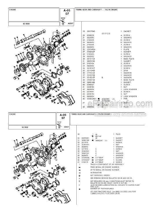 Photo 5 - Landini 9080 9080HC Parts Catalog Tractor