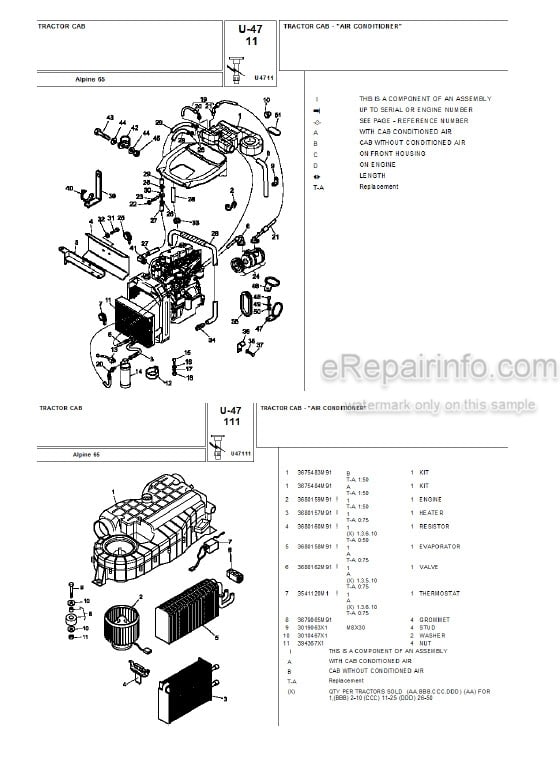 Photo 6 - Landini Advantage L95GT Parts Catalog Engine 3540095