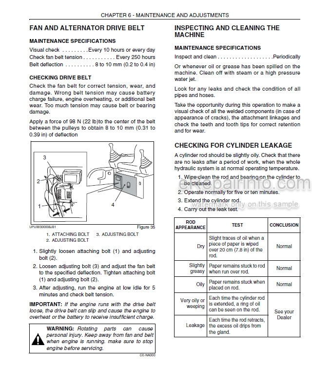 Photo 10 - Case CX17B Operators Manual Excavator 87364366